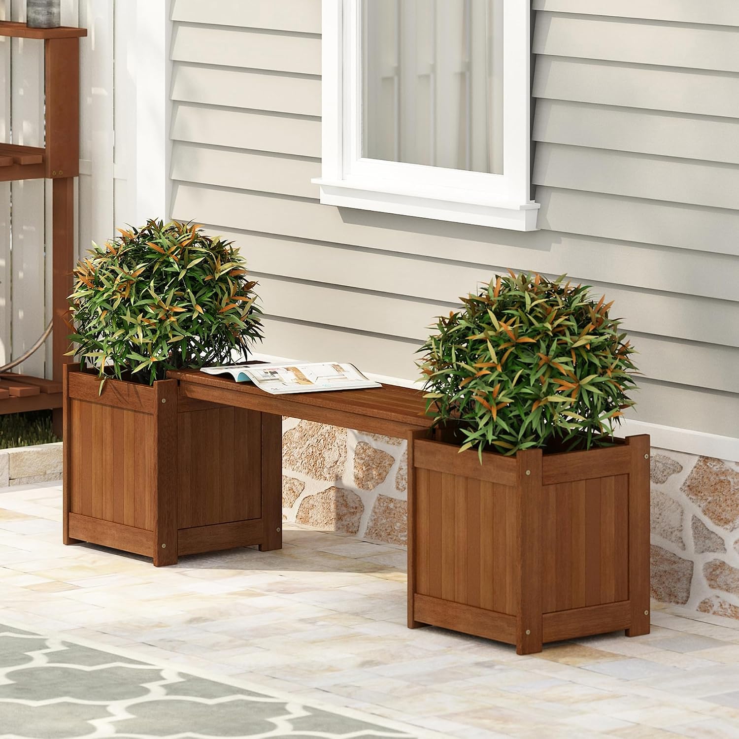 Outdoor Furniture Oil Teak - Indoor Outdoor Wooden Planter Box With