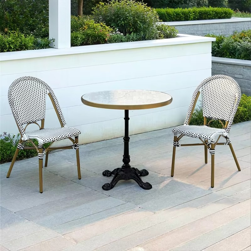 Outdoor Furniture Shop - French Bistro Vintage Aluminum Coffee Shop