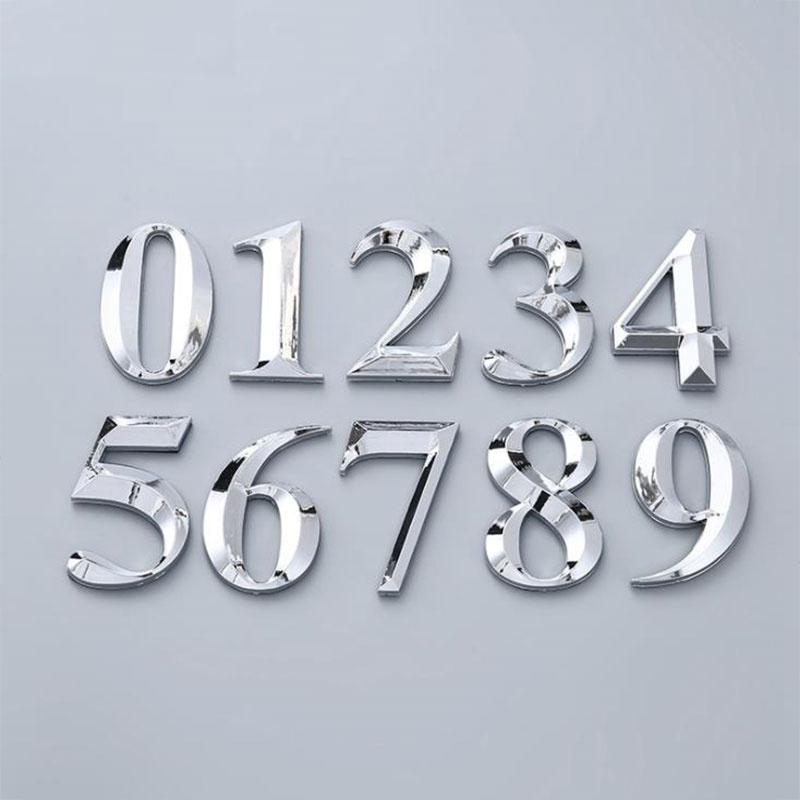 Outdoor Furniture Usa - 1PC Self Adhesive 3D Number Stickers
