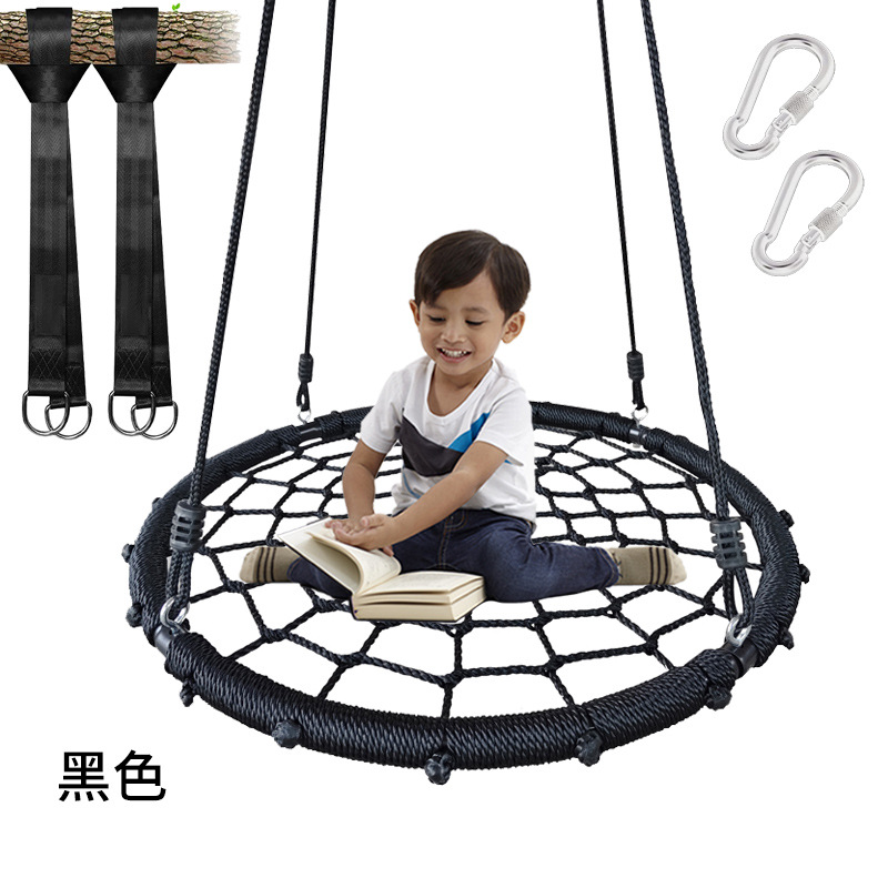 Outdoor Furniture Metal Chairs - 80cm Woven Bird Nest Hammock Outdoor