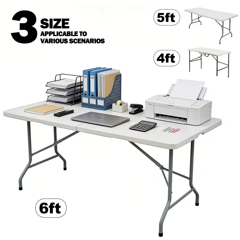 Outdoor Furniture Store - Folding Table,Portable Plastic Table with Carry