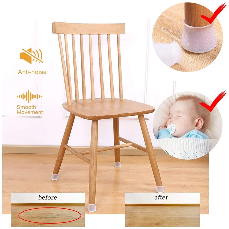 8/16pcs Silicone Chair Legs No - Adirondack Chair Wood review and price