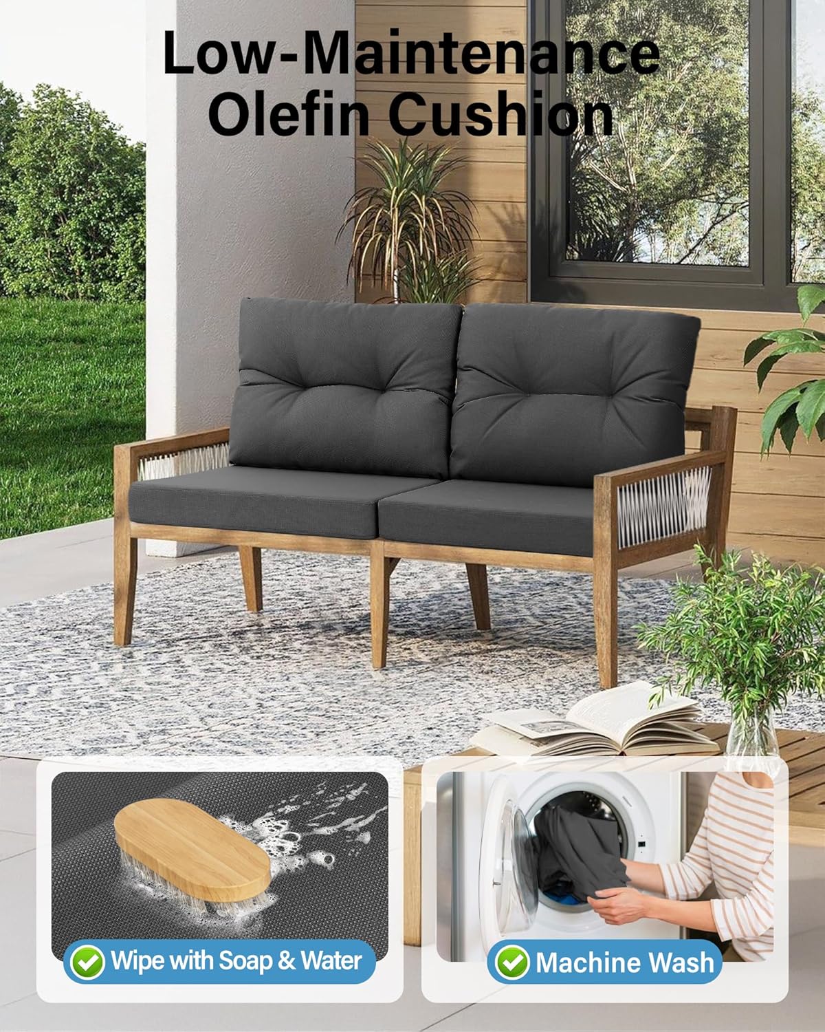 Outdoor Patio Furniture Dark G - Outdoor Furniture Cushions 24 X 24 review and price