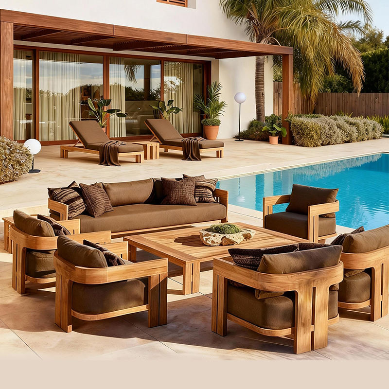 Outdoor Teak Sofa Set 2026 | P - Outdoor Furniture Metal Chairs review and price