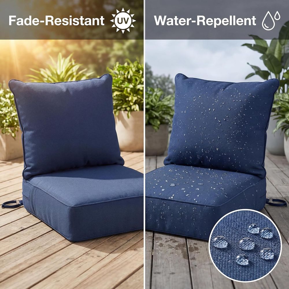 6 Thick Outdoor Chair Cushions - Outdoor Furniture Cushions 24 X 24 review and price