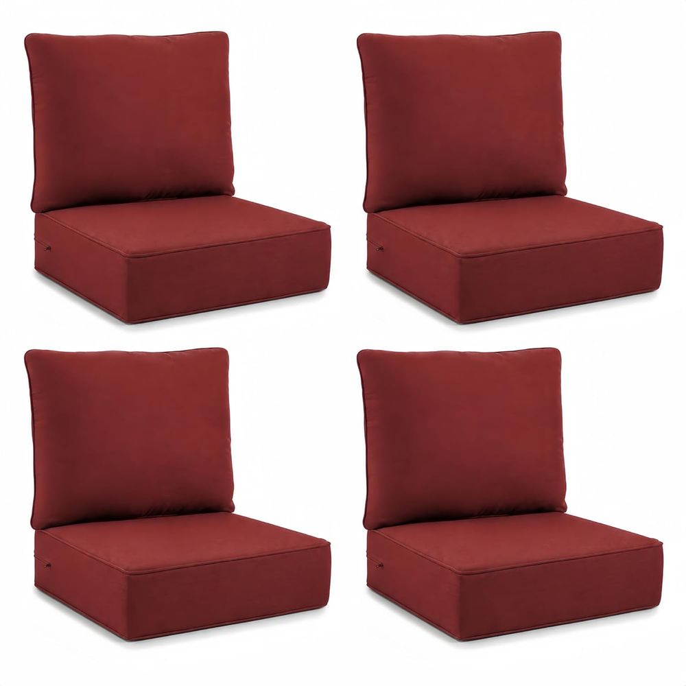 Outdoor Seat Cushions 4-Piece  - Outdoor Furniture Cushions 24 X 24 review and price