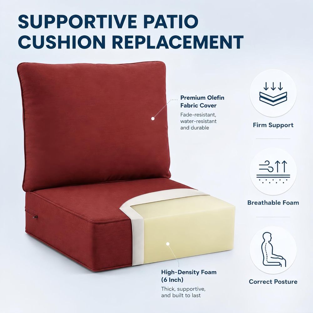 Outdoor Seat Cushions 4-Piece  - Outdoor Furniture Cushions 24 X 24 review and price