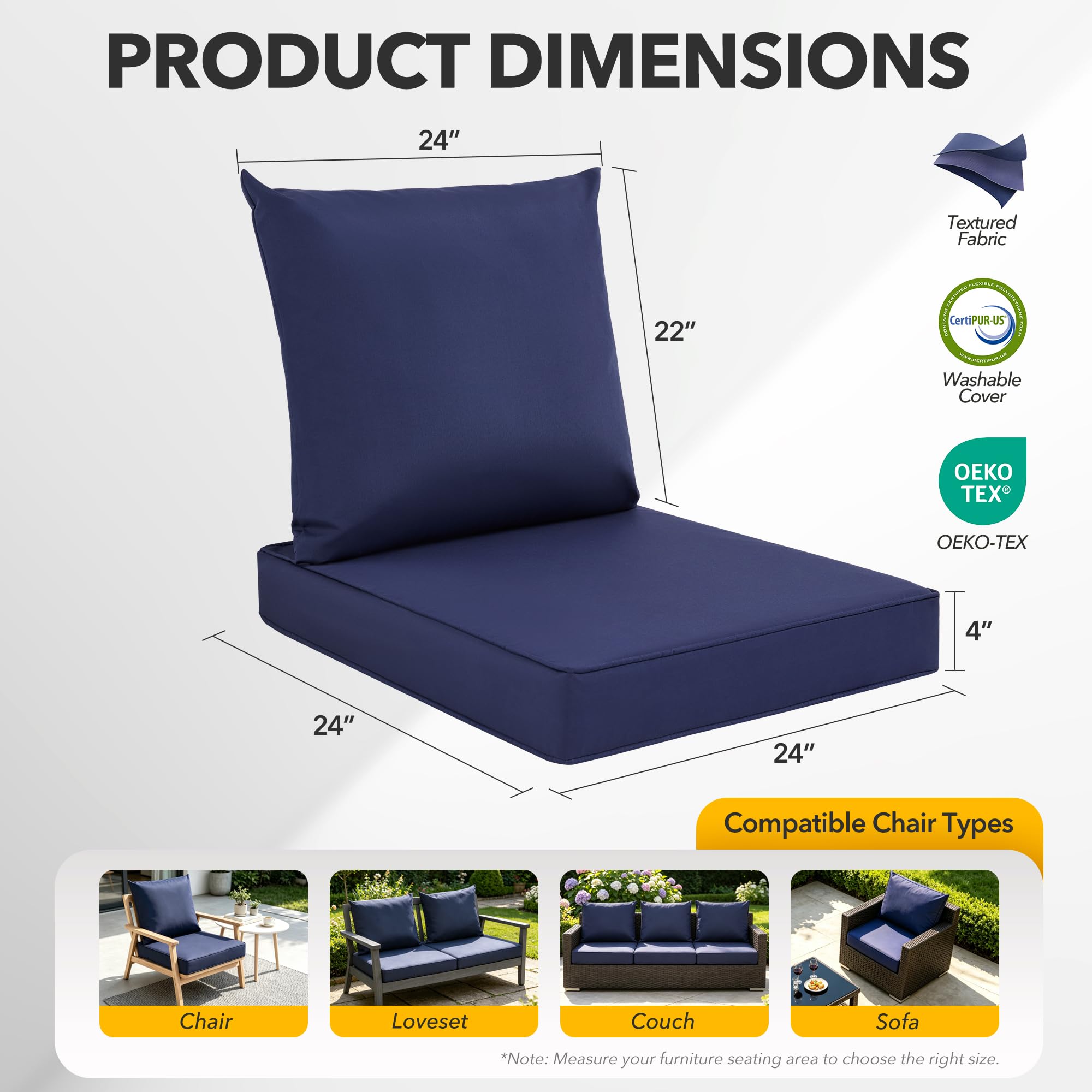 24x24 Outdoor Chair Cushions S - Outdoor Furniture Cushions 24 X 24 review and price
