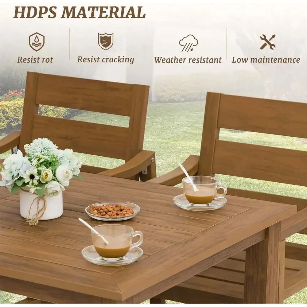 5-Piece Outdoor Dining Set, Pa - Outdoor Furniture Oil Teak review and price