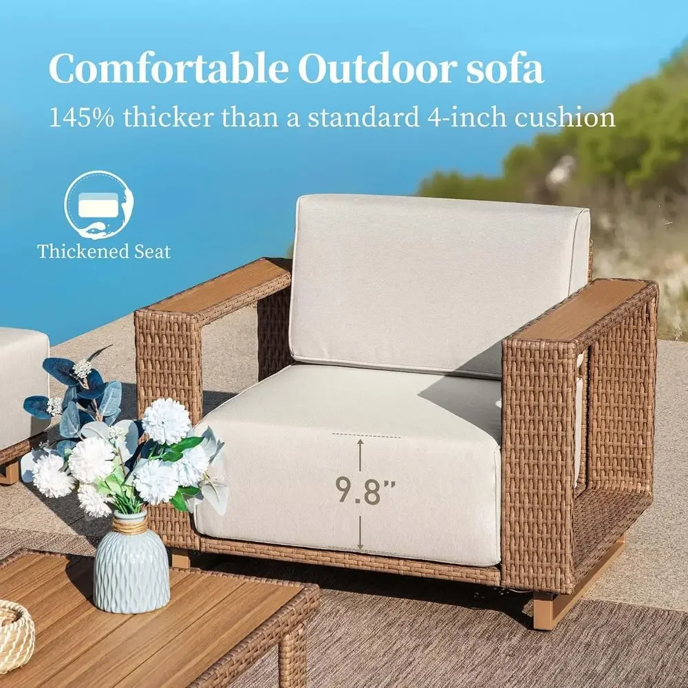 L-Shaped Outdoor Sectional Sof - Outdoor Furniture Yellow review and price