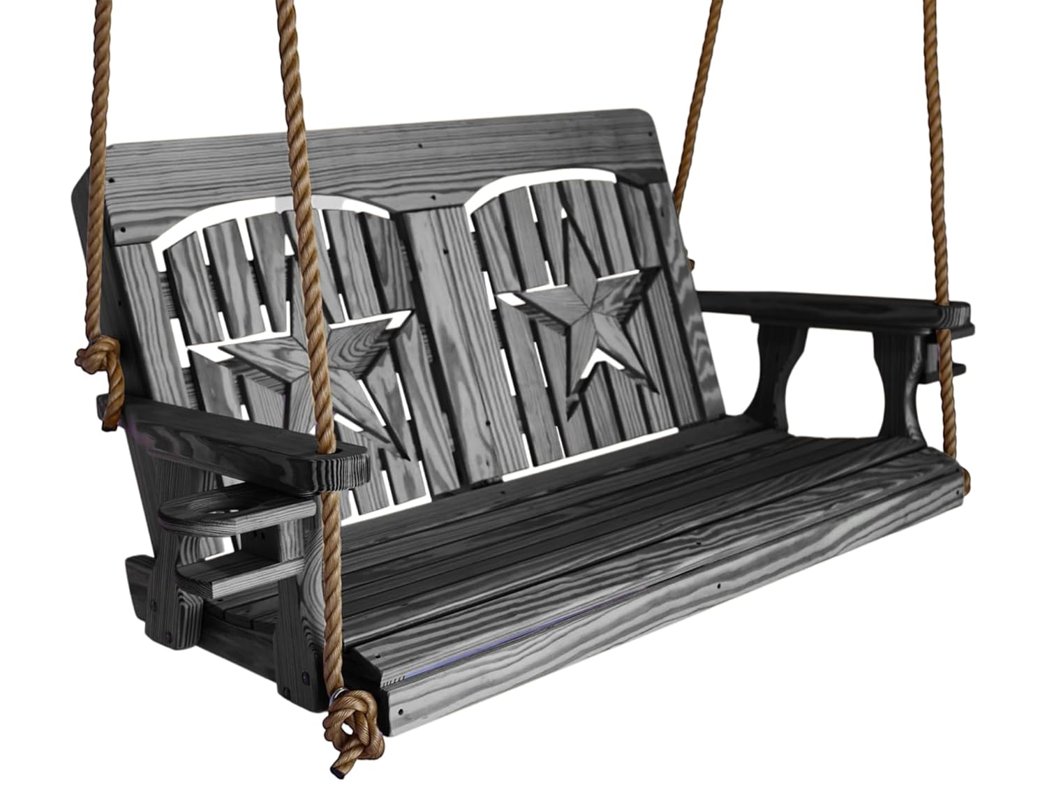 4ft Black Rope Porch Swing wit - Outdoor Furniture Yellow review and price