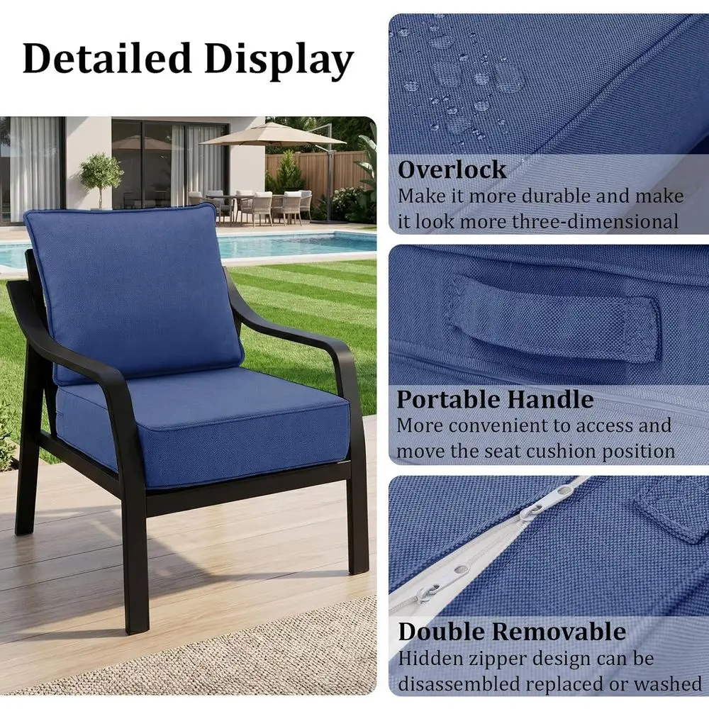 6 Thick Outdoor Chair Cushions - Outdoor Furniture Cushions 24 X 24 review and price