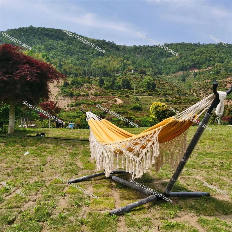 Minimalist Yellow Tassel Doubl - Outdoor Furniture Yellow review and price