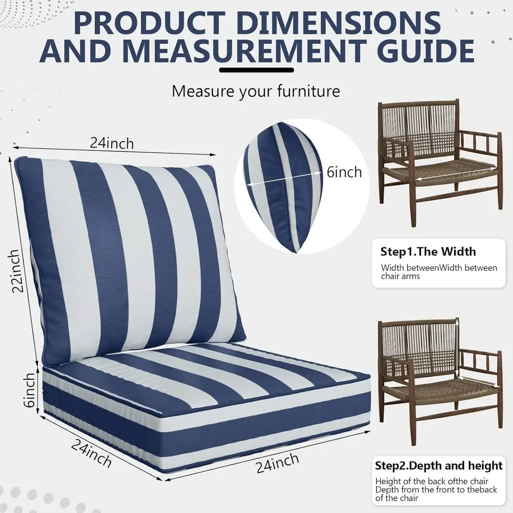 24 x 24 x 6 Outdoor Deep Seat  - Outdoor Furniture Cushions 24 X 24 review and price
