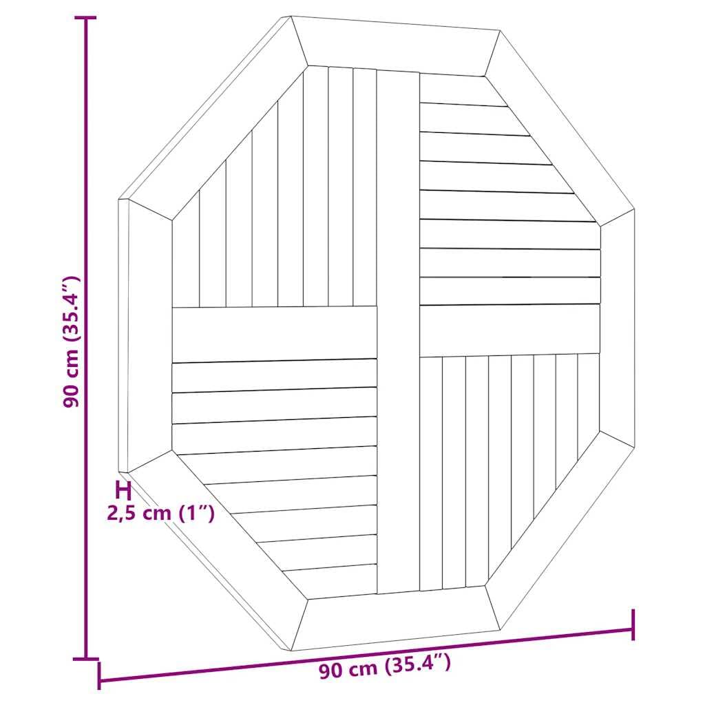 Octagonal Teak Table Top 35.4x - Outdoor Furniture Oil Teak review and price
