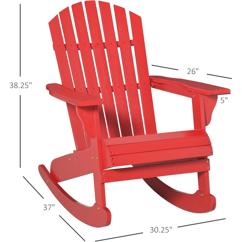 Wooden Adirondack Rocking Chai - Adirondack Chair Wood review and price