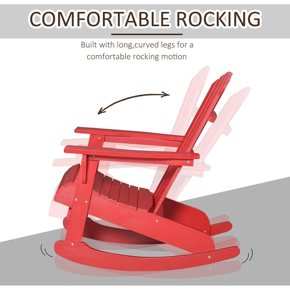 Wooden Adirondack Rocking Chai - Adirondack Chair Wood review and price