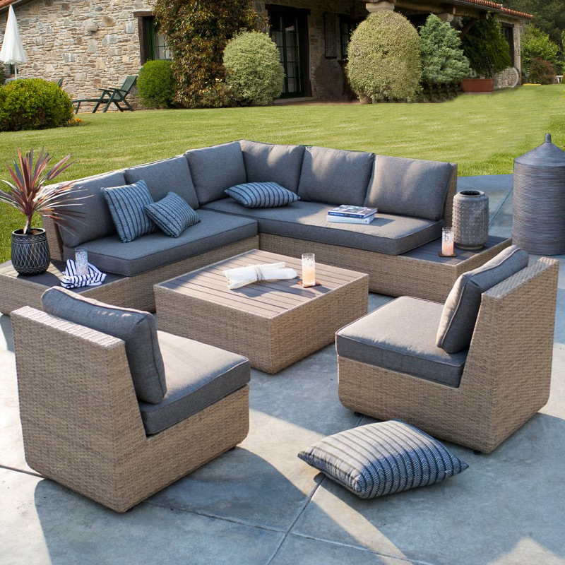 Outdoor Sofa Courtyard Rattan  - Outdoor Furniture Metal Chairs review and price