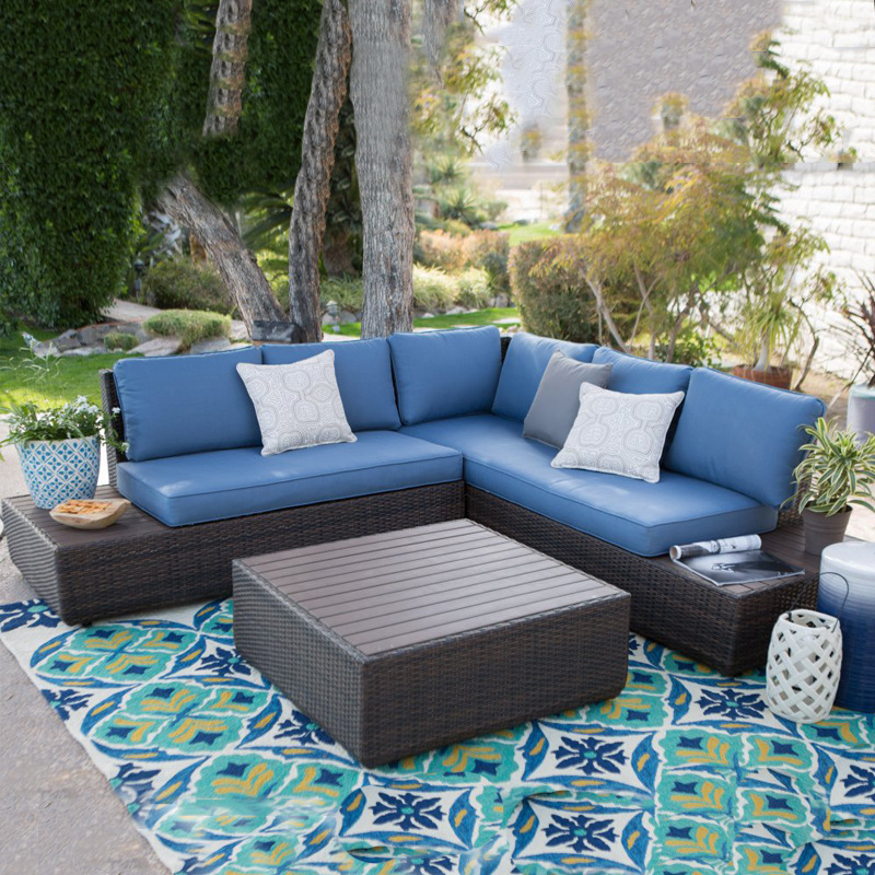 Outdoor Sofa Courtyard Rattan  - Outdoor Furniture Metal Chairs review and price