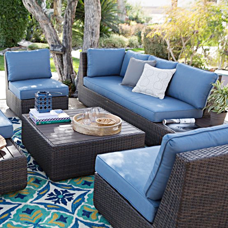 Outdoor Sofa Courtyard Rattan  - Outdoor Furniture Metal Chairs review and price