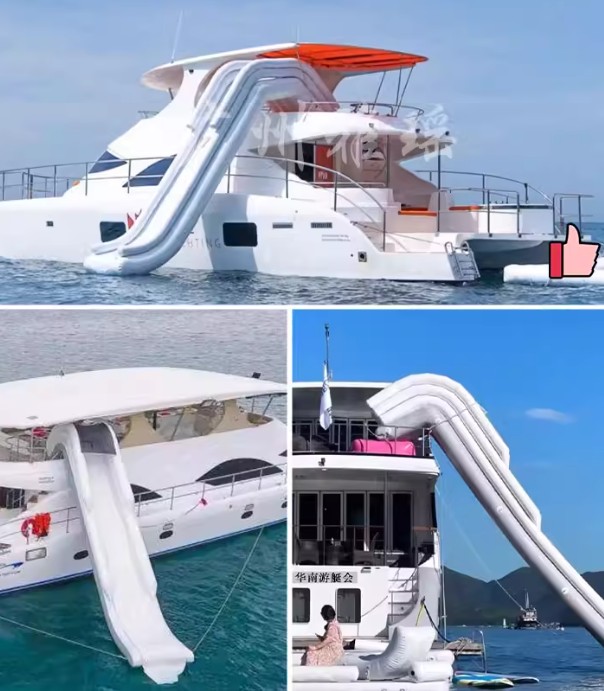 Inflatable water yacht slide b - Outdoor Furniture For Pool review and price