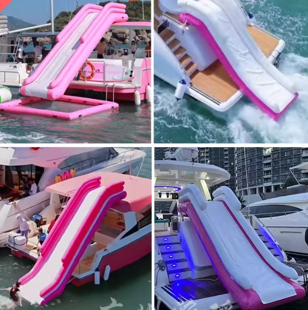 Inflatable water yacht slide b - Outdoor Furniture For Pool review and price