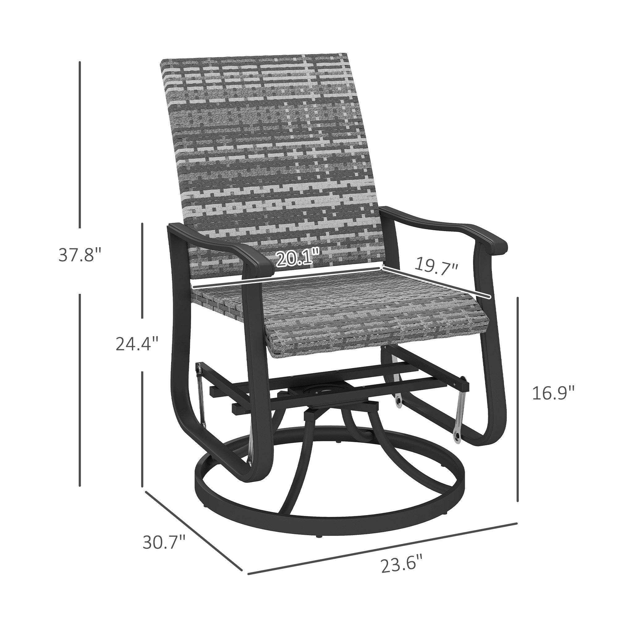 Outdoor Glider Chair Set of 2, - Outdoor Furniture Metal Chairs review and price