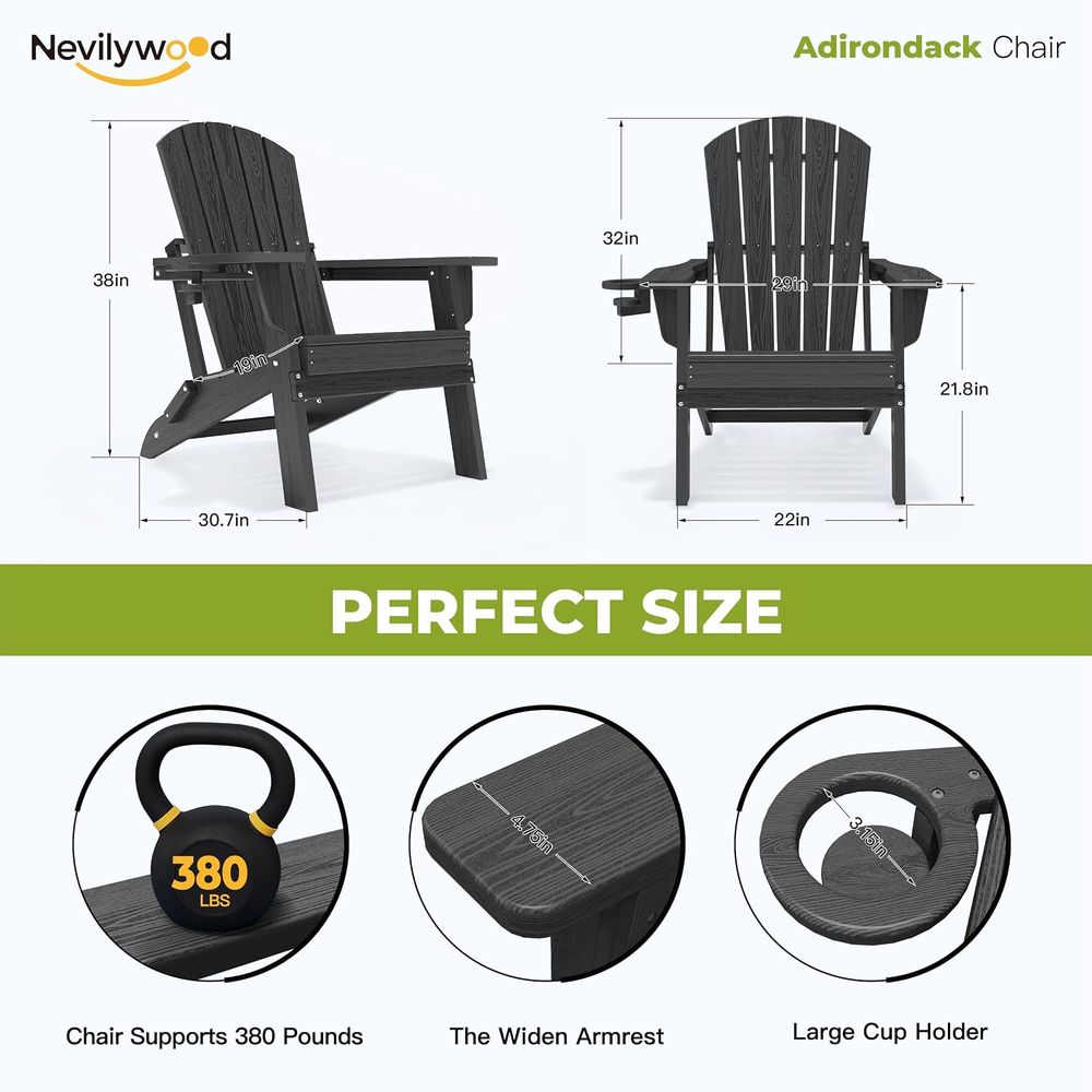 olding Adirondack Chair,HDPE E - Adirondack Chair Wood review and price