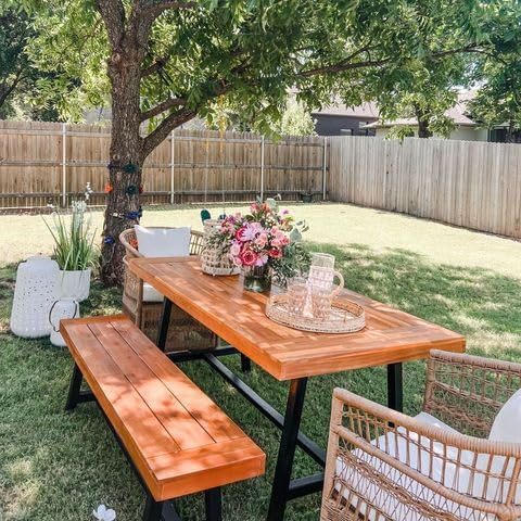 Outdoor Acacia Wood Bench, 63