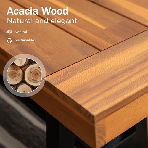 Outdoor Acacia Wood Bench, 63