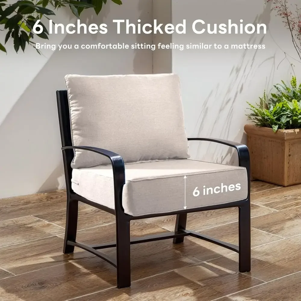 6 Thick Outdoor Chair Cushions - Outdoor Furniture Cushions 24 X 24 review and price